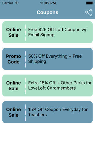Coupons for LOFT Shopping App screenshot 2