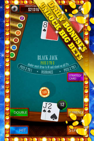 Lucky Team Blackjack: Be the best at card counting and earn amazing soccer bonuses screenshot 3
