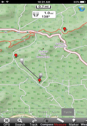 Ouachita National Forest - GPS Map Navigator screenshot 2