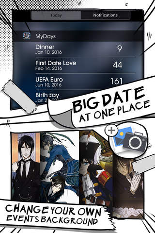 Event Countdown Manga & Anime Wallpaper  - “ Black Butler Edition “ Pro screenshot 2
