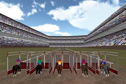 3D Horse Racing : Race Simulation champion screenshot 2
