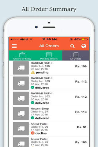 Tazafry Merchant - Manage Orders screenshot 2