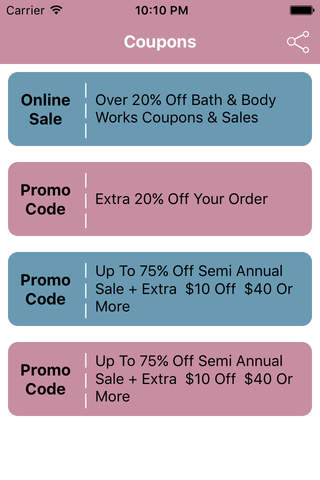 Coupons for Bath and Body Works Daily screenshot 2