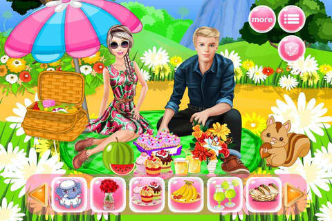 Sweet Honeymoon Picnic – Romantic Date Food Decoration Salon Game screenshot 4