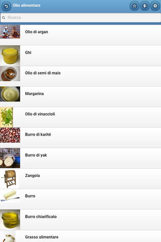 Directory of oils screenshot 2