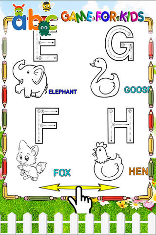 Kids Coloring Game - ABCs Animal screenshot 3