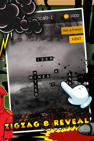 Words Scrabble : Find World War Crossword Jigsaw Puzzles Pro screenshot 2