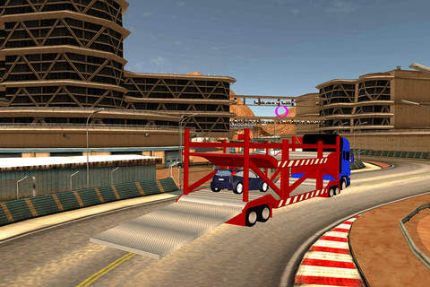 Racing Cars Trailer Truck 3D - Extreme Parking & Driving Test Sim Game 2016 screenshot 4
