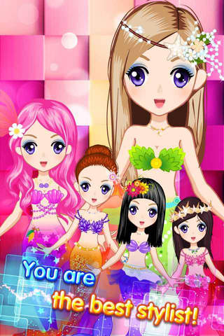 Dress up Mermaid Princess – Beautiful Ocean Belle Dress up & Makeup Game for Girls and Kids screenshot 2