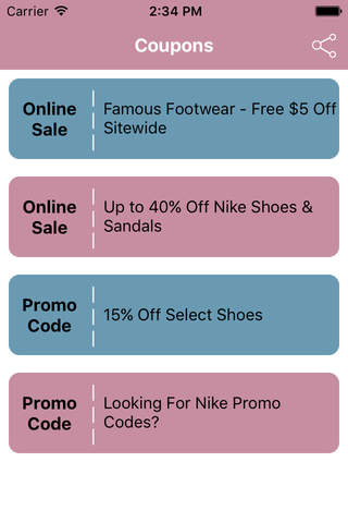 Coupons for Famous Footwear Shopping App screenshot 2