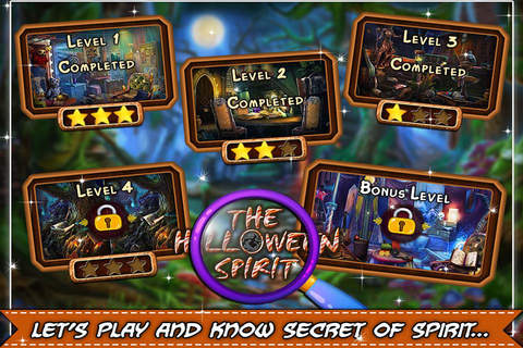 The Halloween Spirit  - Hidden Objects game for kids and adults screenshot 2