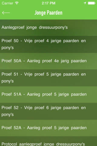 dressuurproeven.nl screenshot 2