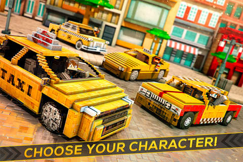 Taxi Simulator 2016 | Blocky City Car Driver Game For Fun screenshot 4