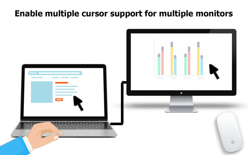 Multiscreen Multimouse - Enable multiple mouse cursors on multiple screens (extended displays) 앱스토어 스크린샷