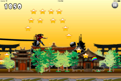 A Ninja Ray Jump HD - Jumps Of The Lords Clan Dark screenshot 3