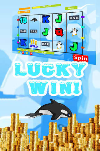 Penguin with Lucky Nickel Penny Slots: Free Casino Slot Machine screenshot 2