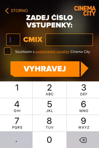 CINEMA CITY - soutěž screenshot 2