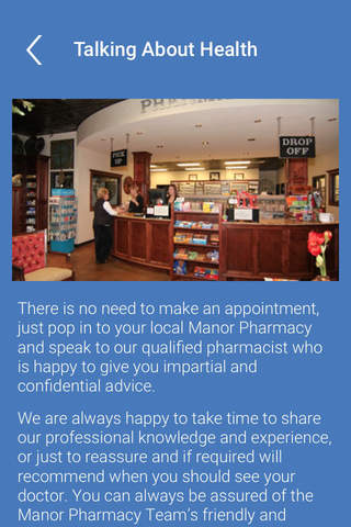 Manor Pharmacy screenshot 2