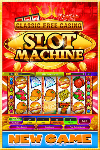 ''Classic Casino HD:Sloto Mega Slots Machines'' screenshot 3