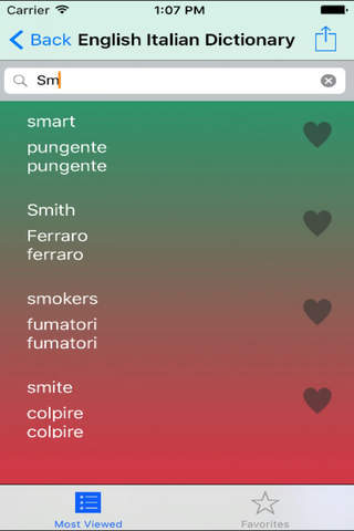 English Italian Dictionary Offline for Free - Build English Vocabulary to Improve English Speaking and English Grammar screenshot 2