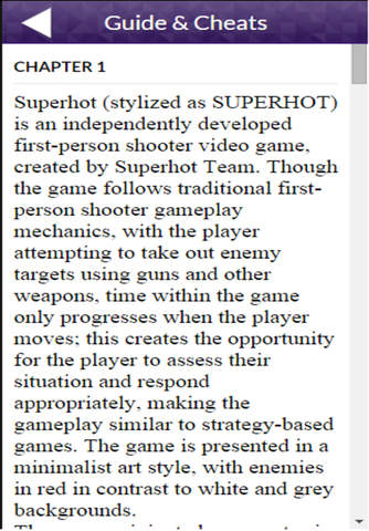 Game Guide Superhot version screenshot 2