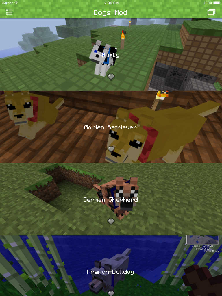 App Shopper DOG MOD FOR MINECRAFT PC EDITION POCKET INSTALLER GUIDE