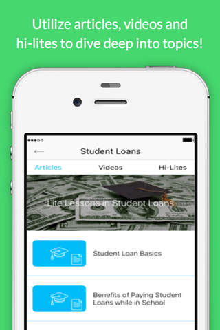 Lite App - Simple Personal Finance Education : Budget, Money Management, Investments and More for Millennials screenshot 2