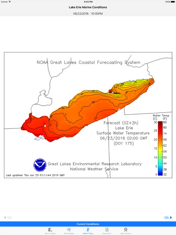 App Shopper Lake Erie Marine Conditions (Weather)