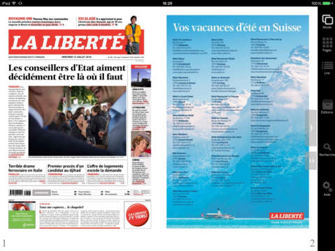 La Liberté journal screenshot 2