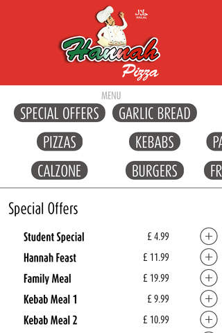 Hannah Pizza Liverpool screenshot 2