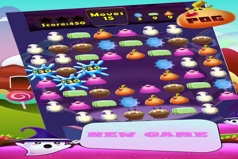 Cute Monster Burst - Match 3 Adventure screenshot 2