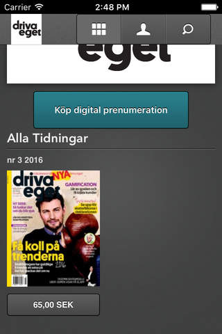Driva Eget e-tidning screenshot 2