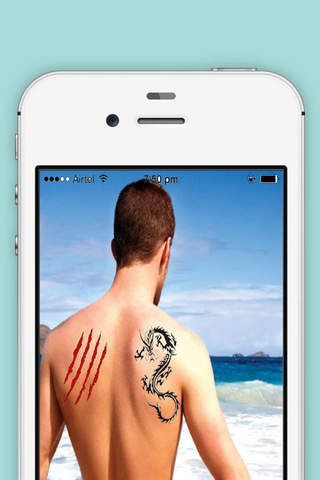 Tattoo Maker Camera - Pimp Photos using Tattoo Designs screenshot 2