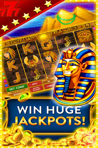 777 Egyptian Pharaoh's Slots: Casino Slots Machines Free! screenshot 2