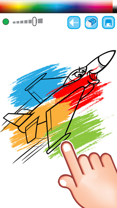 Airplane Coloring Book for Kids and Toddlers screenshot 2