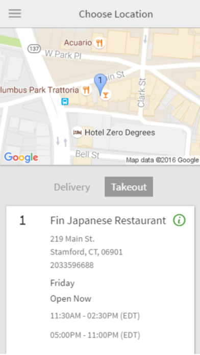 Fin Japanese Restaurant Ordering screenshot 2