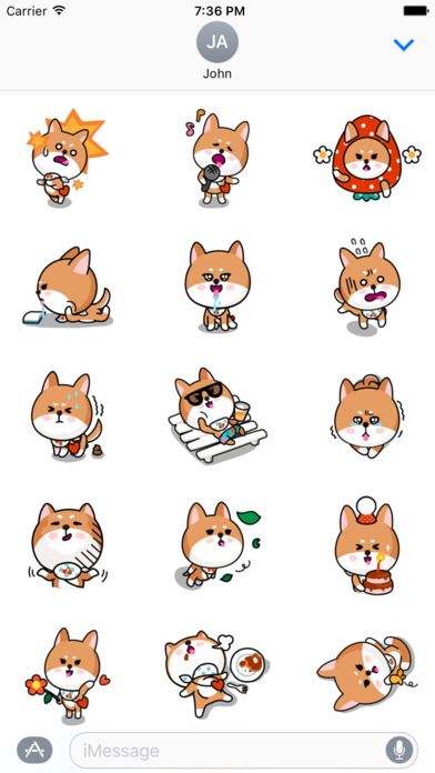 Cute Fox Sticker screenshot 2