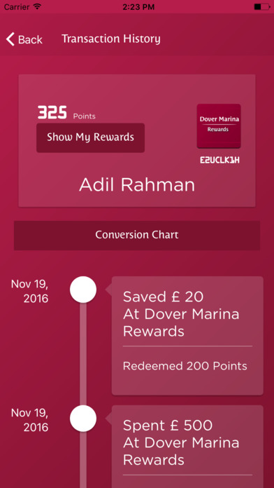 Dover Marina Rewards screenshot 3