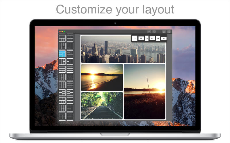 PicFrame for Mac 2.8.4 破解版 - Mac上优秀易用的图片拼贴软件