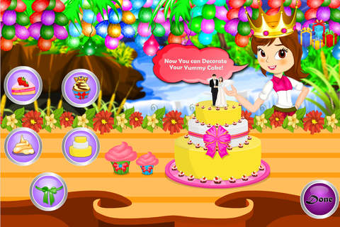 Princess Wedding Cake Cooking screenshot 2