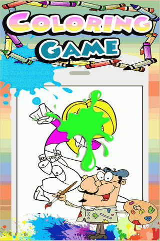 Coloring Games Kim Possible Version screenshot 2