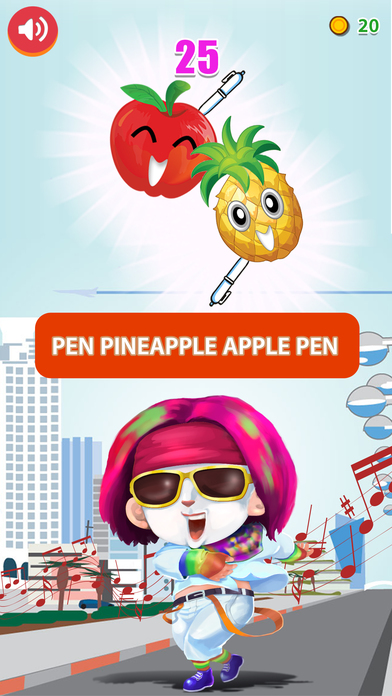 Pineapple Pen Juju -  Shoot apple pen on the beat screenshot 2