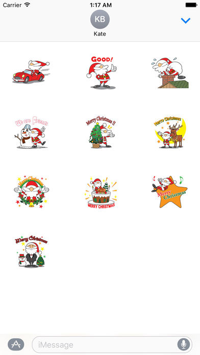 Funny Santa Claus Stickers screenshot 3