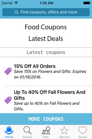 Food Coupons - Latest Deals screenshot 2