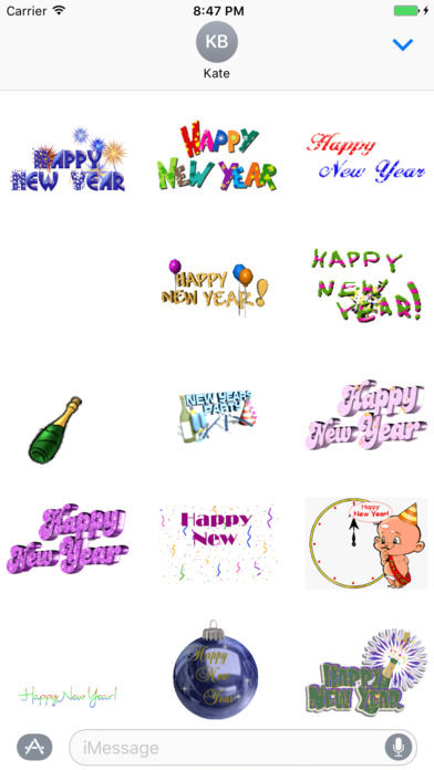 Happy New Year Animated Stickers screenshot 2