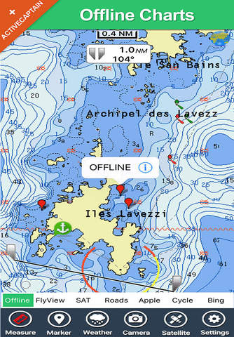 Marine : Lazio & Campania - GPS charts Navigator screenshot 2