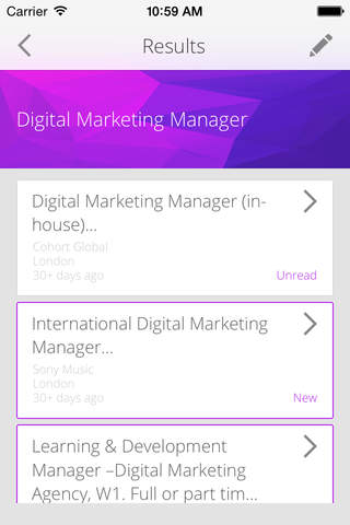 JobZapp Digital Jobs Search screenshot 3