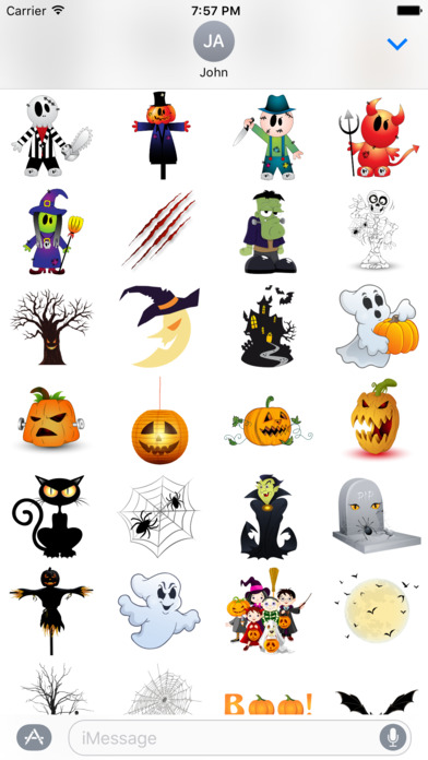 Halloween BOO! Scary Stickers screenshot 2