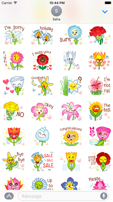 Say It With Flower Stickers screenshot 2