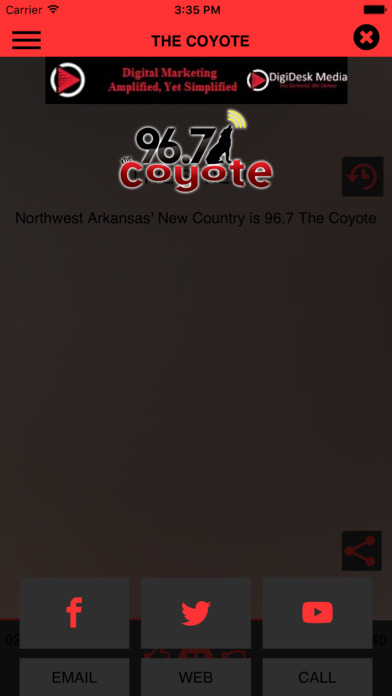 96.7 The Coyote screenshot 3